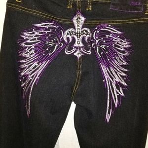 Extremely rare find MTL size 5/6 jeans with angel.